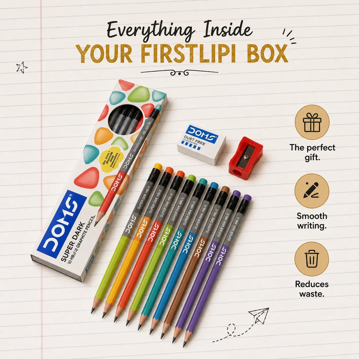Personalized Pencils with Your Child's Name — 1 Box (10 Pencils)